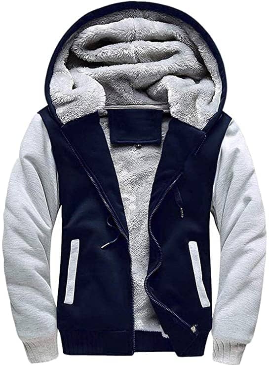 GEEK LIGHTING Hoodies for Women Sherpa Lined Winter Fleece Sweatshirt Full Zip Up Thick 